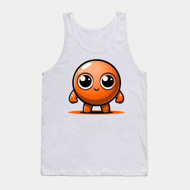 CUTE ORANGE PEA (ERVILHA LARANJA FOFA) Tank Top by GMICHAELSF